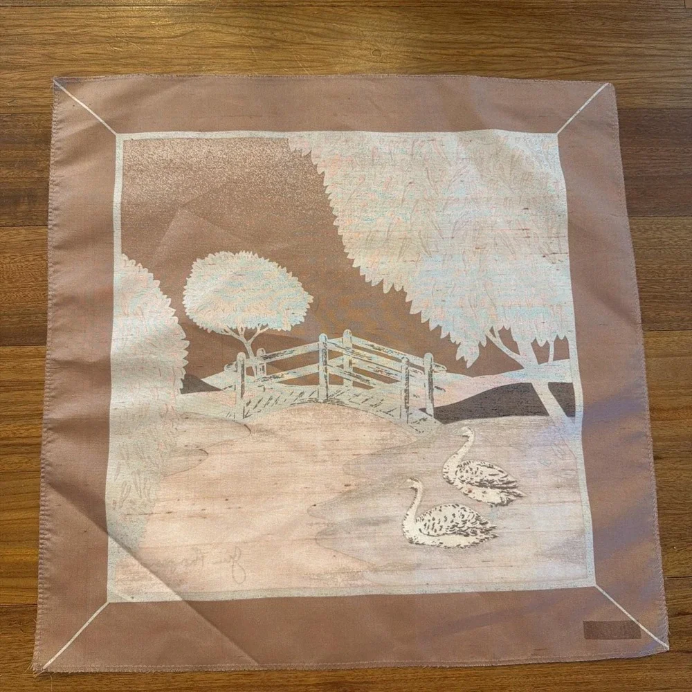 Jim Thompson Vintage Handkerchief Scarf 15.5